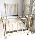 antique brass large single bed